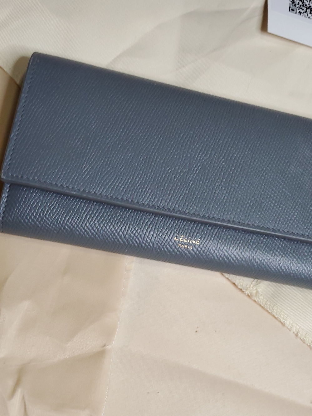 Celine GrLeather Long Wallet - Sleek Organizer Gorgeous Conditions No Calls Offs - Picture 15 of 16